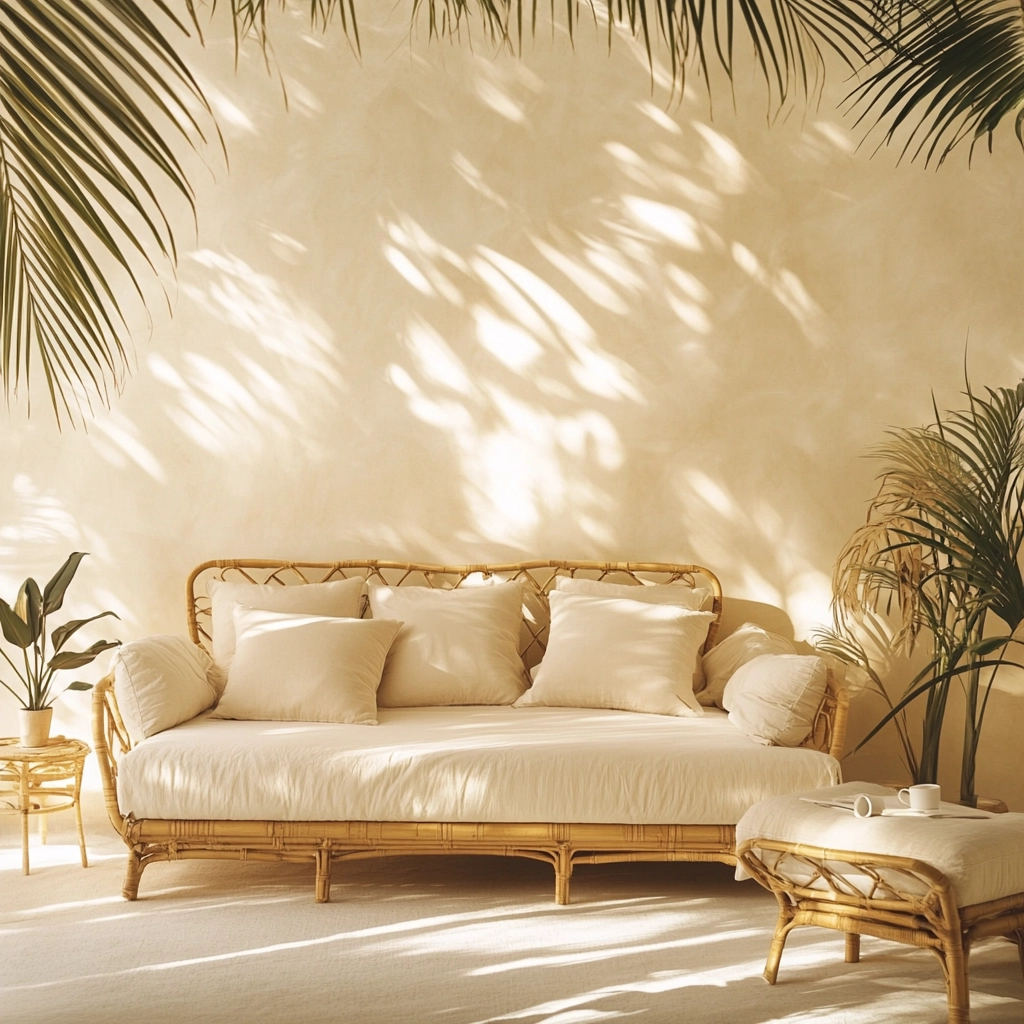beige and pastel bedroom 38