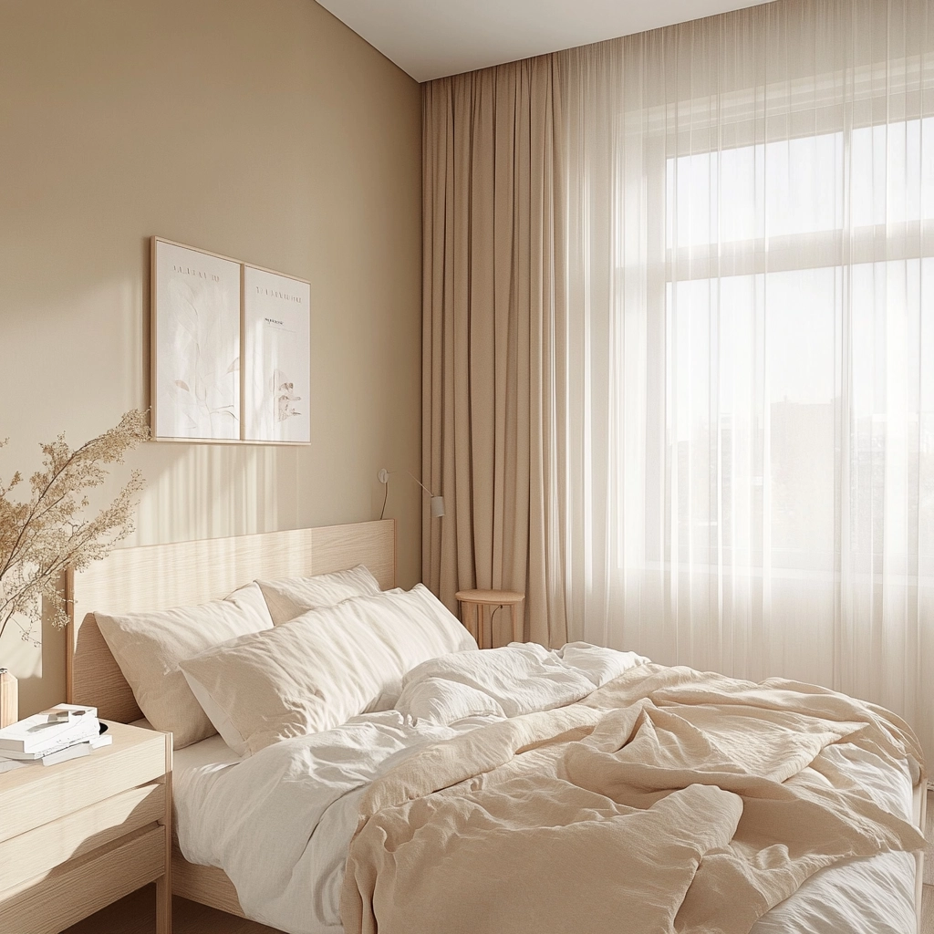 beige and pastel bedroom 4
