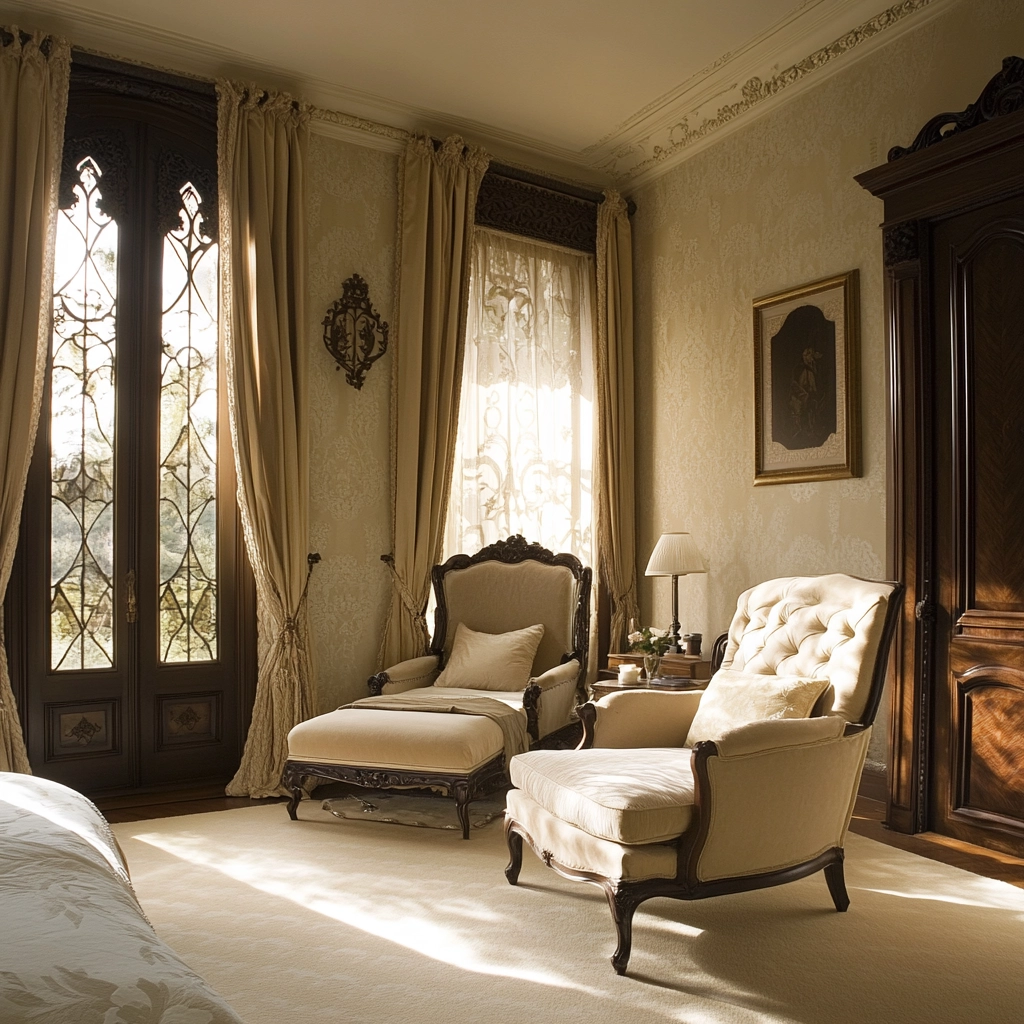 beige and pastel bedroom 60
