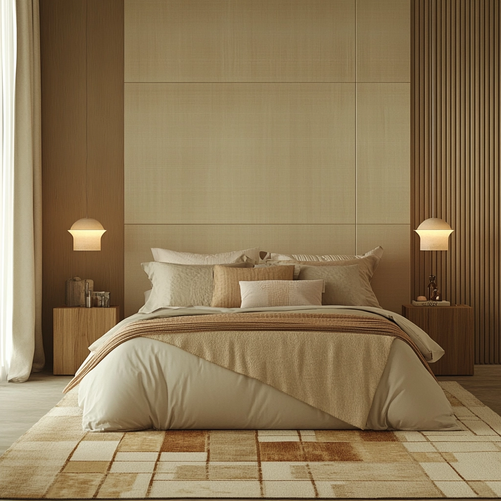 beige and pastel bedroom 8