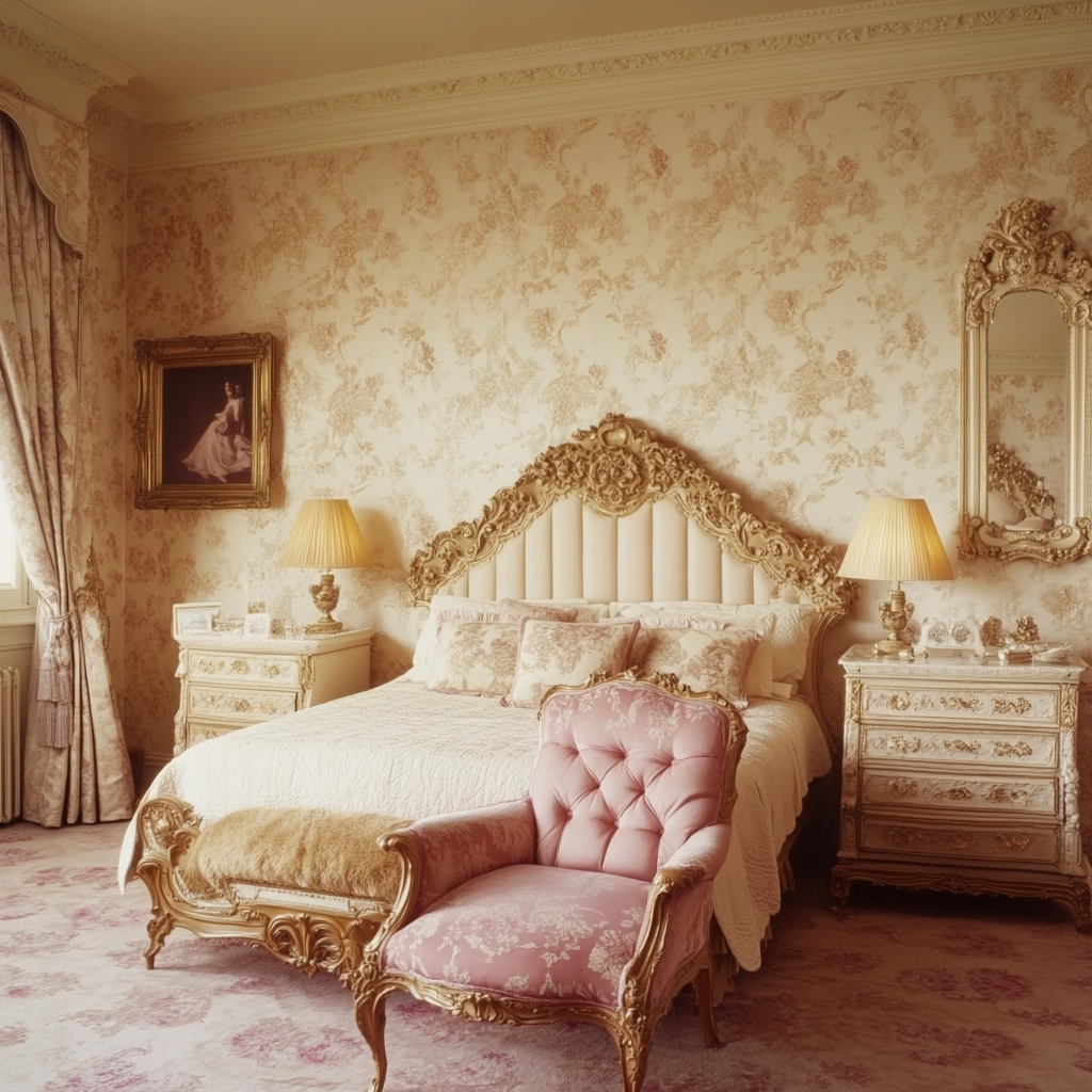beige and pink bedroom 28