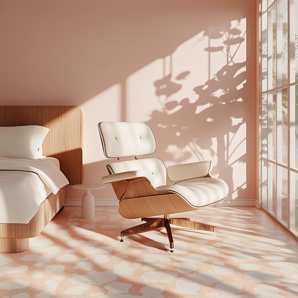 beige and pink bedroom 33