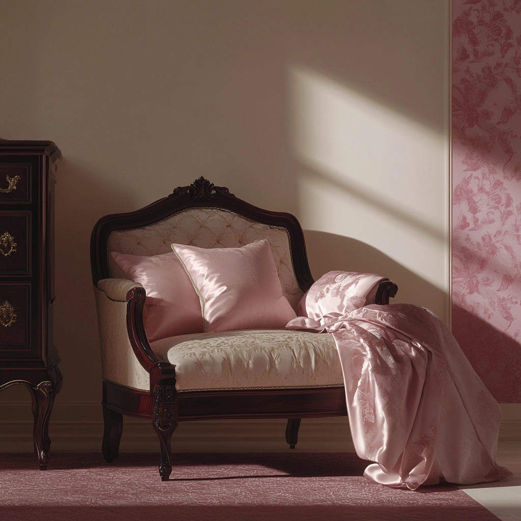 beige and pink bedroom 45