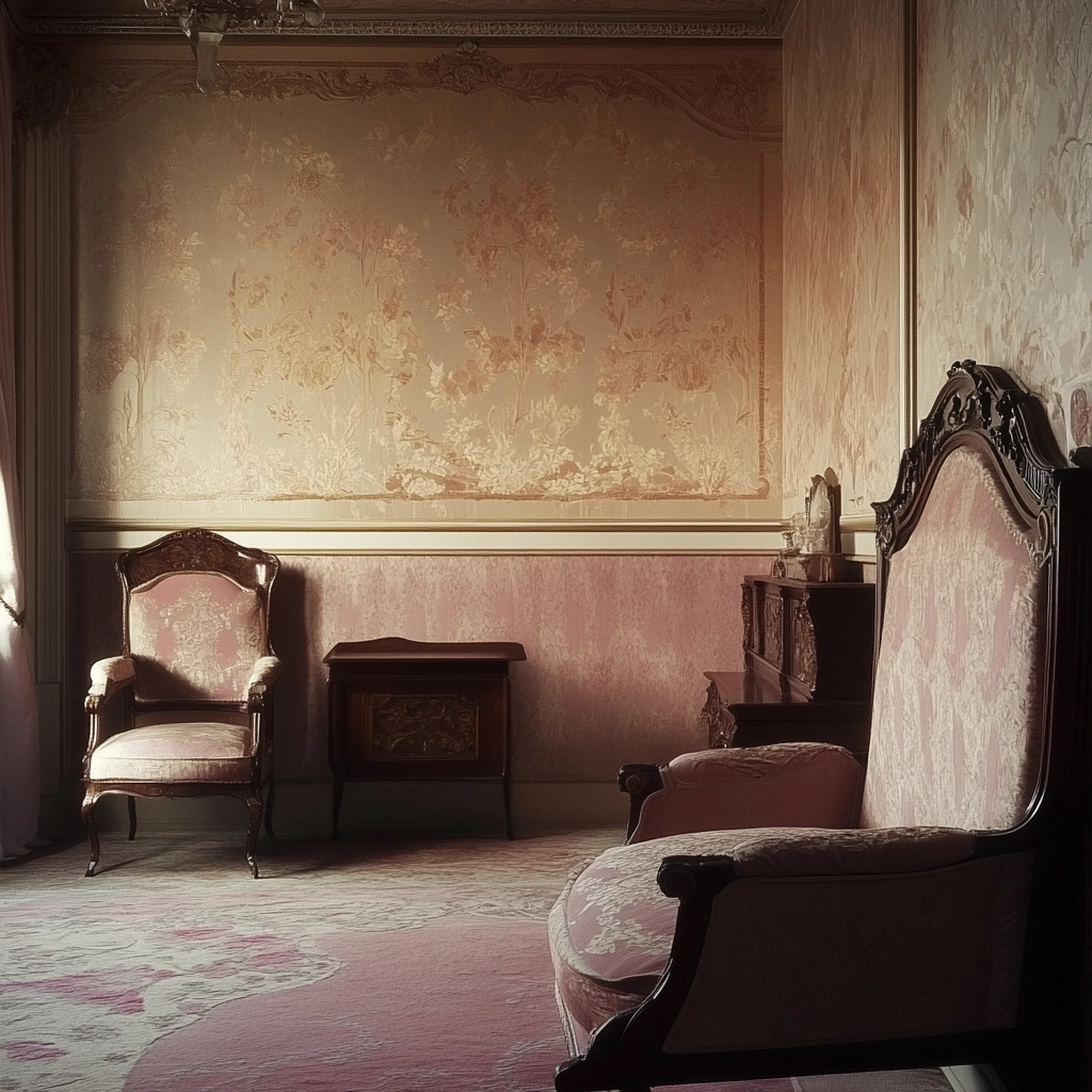 beige and pink bedroom 46