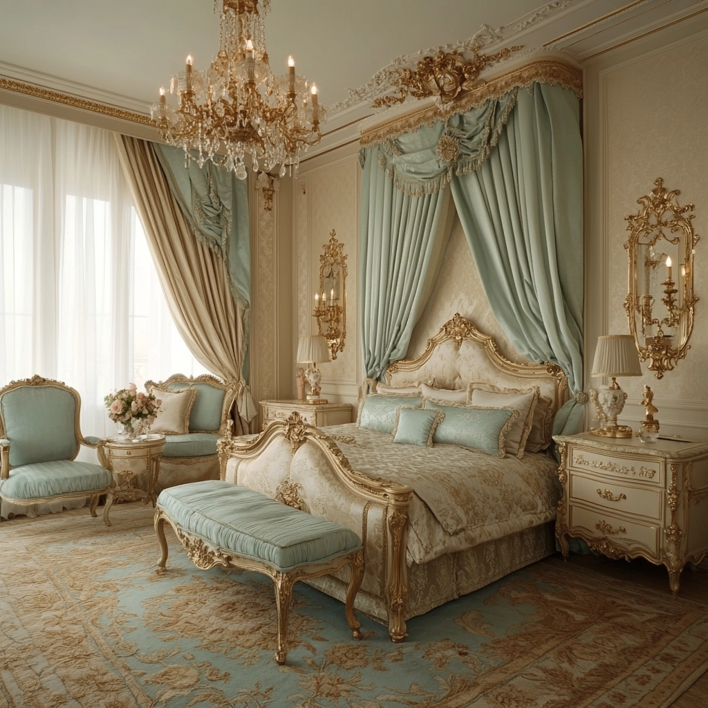 beige and turquoise bedroom 24