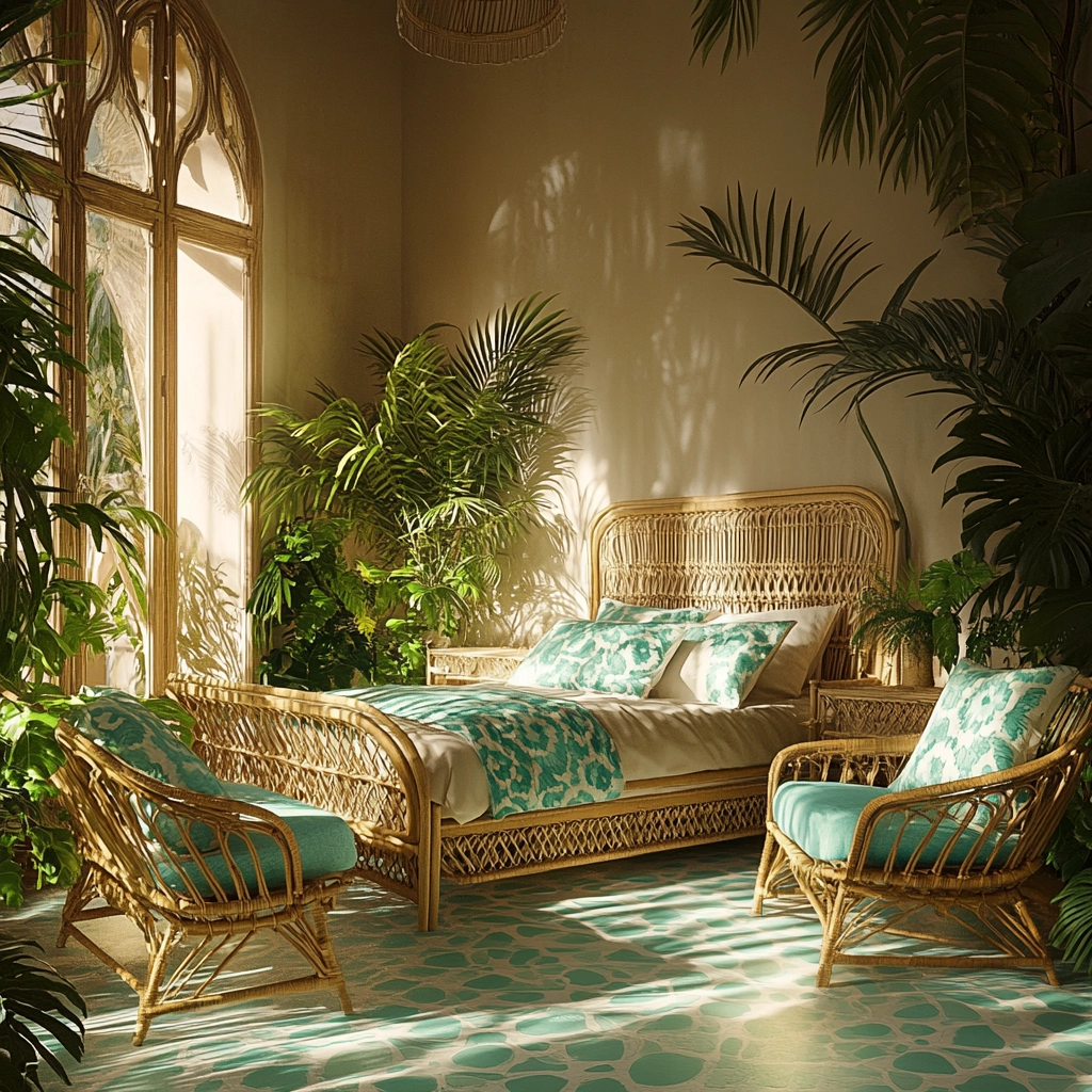 beige and turquoise bedroom 27