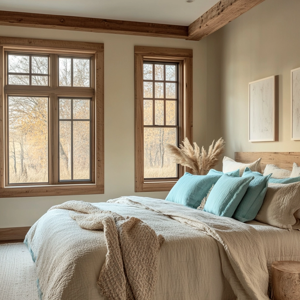 beige and turquoise bedroom 31
