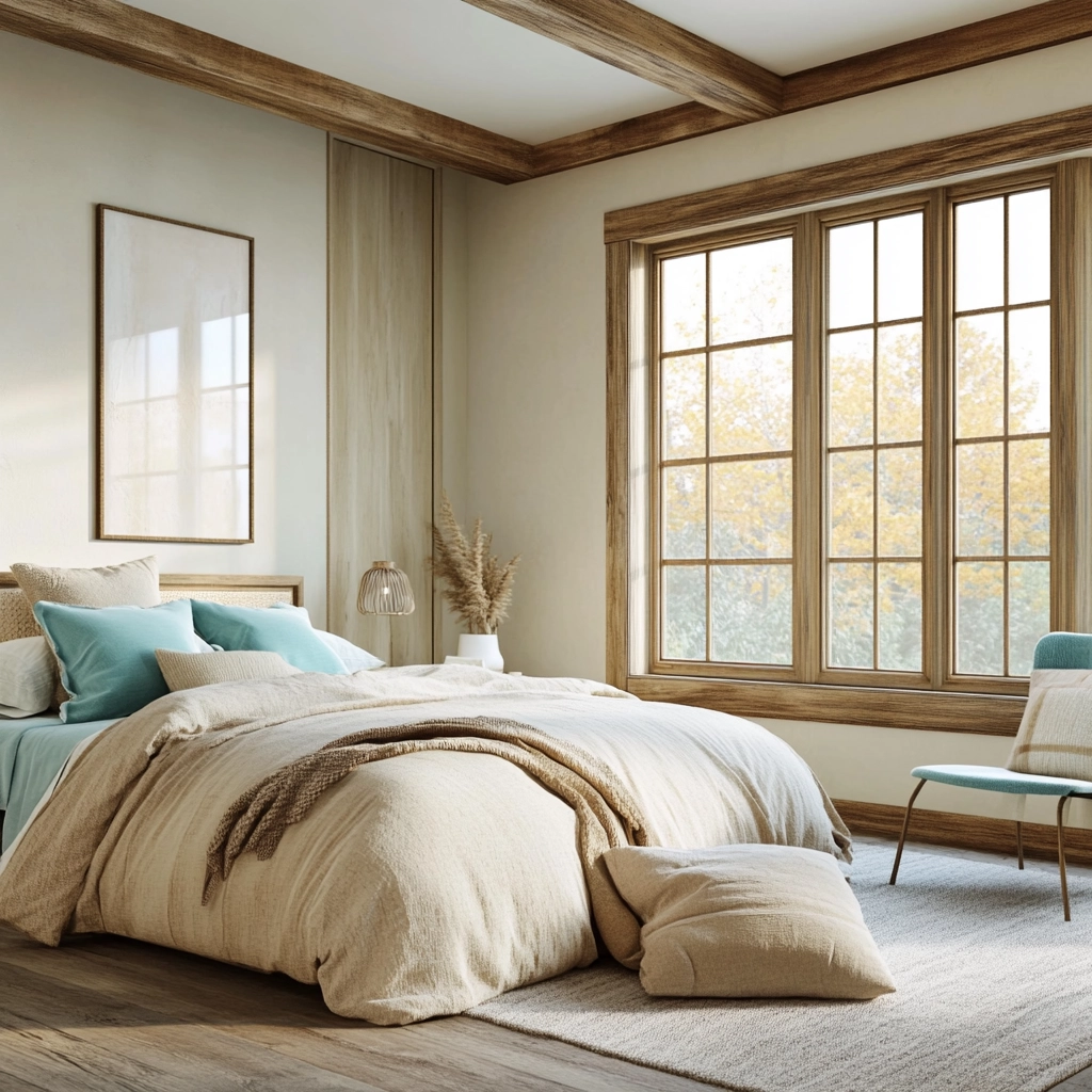 beige and turquoise bedroom 32