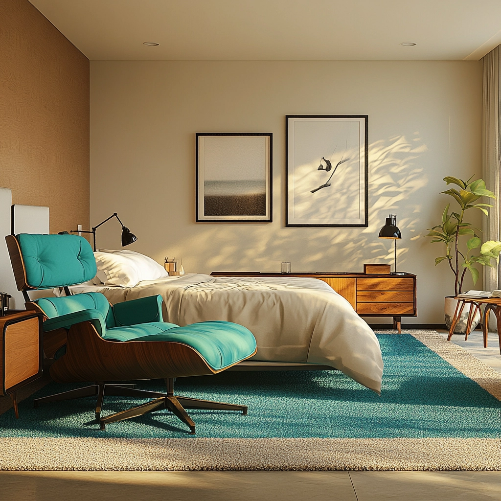 beige and turquoise bedroom 45