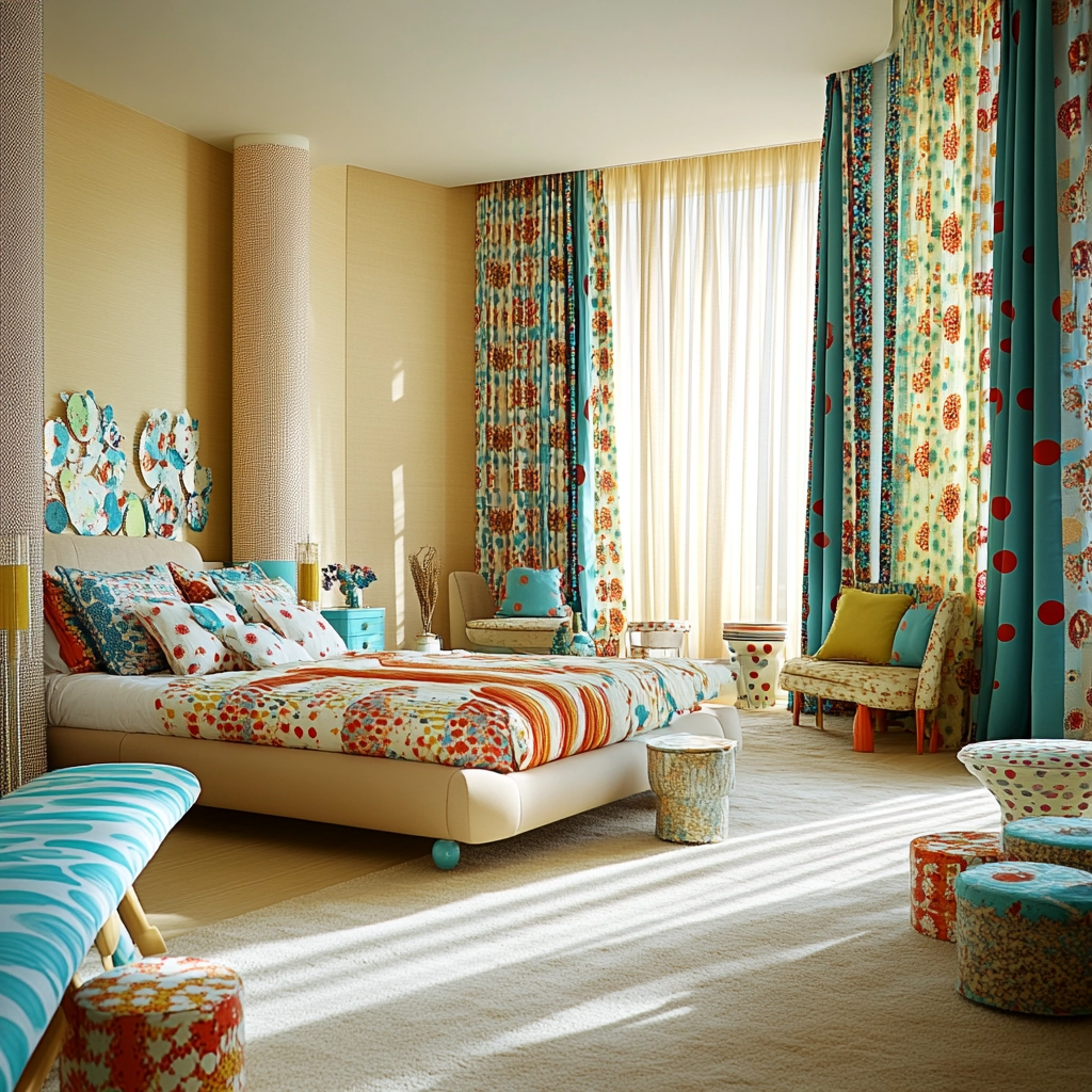 beige and turquoise bedroom 59