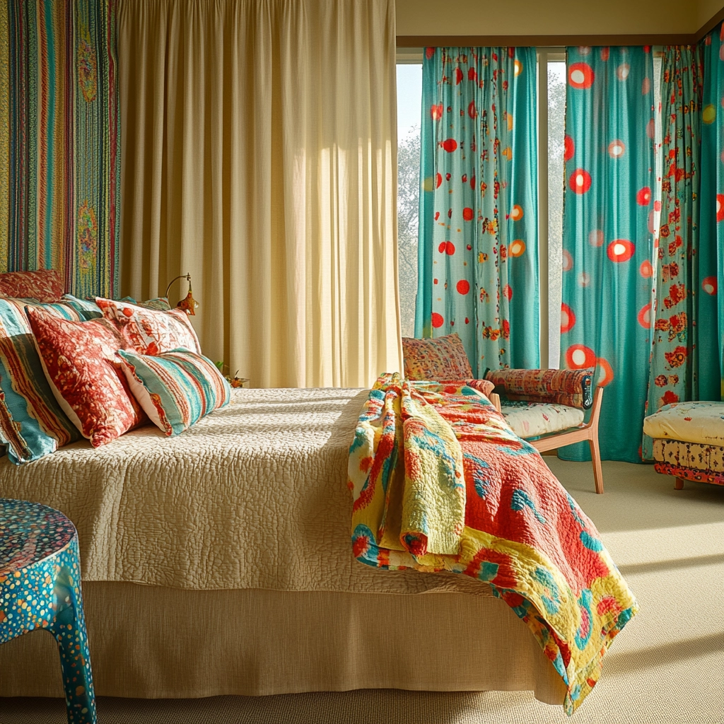 beige and turquoise bedroom 60