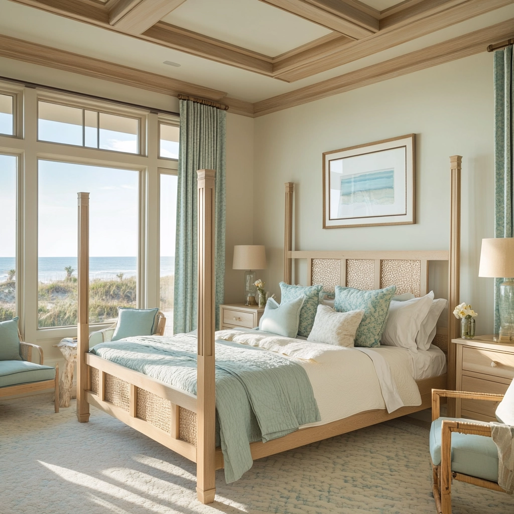 beige and turquoise bedroom 65