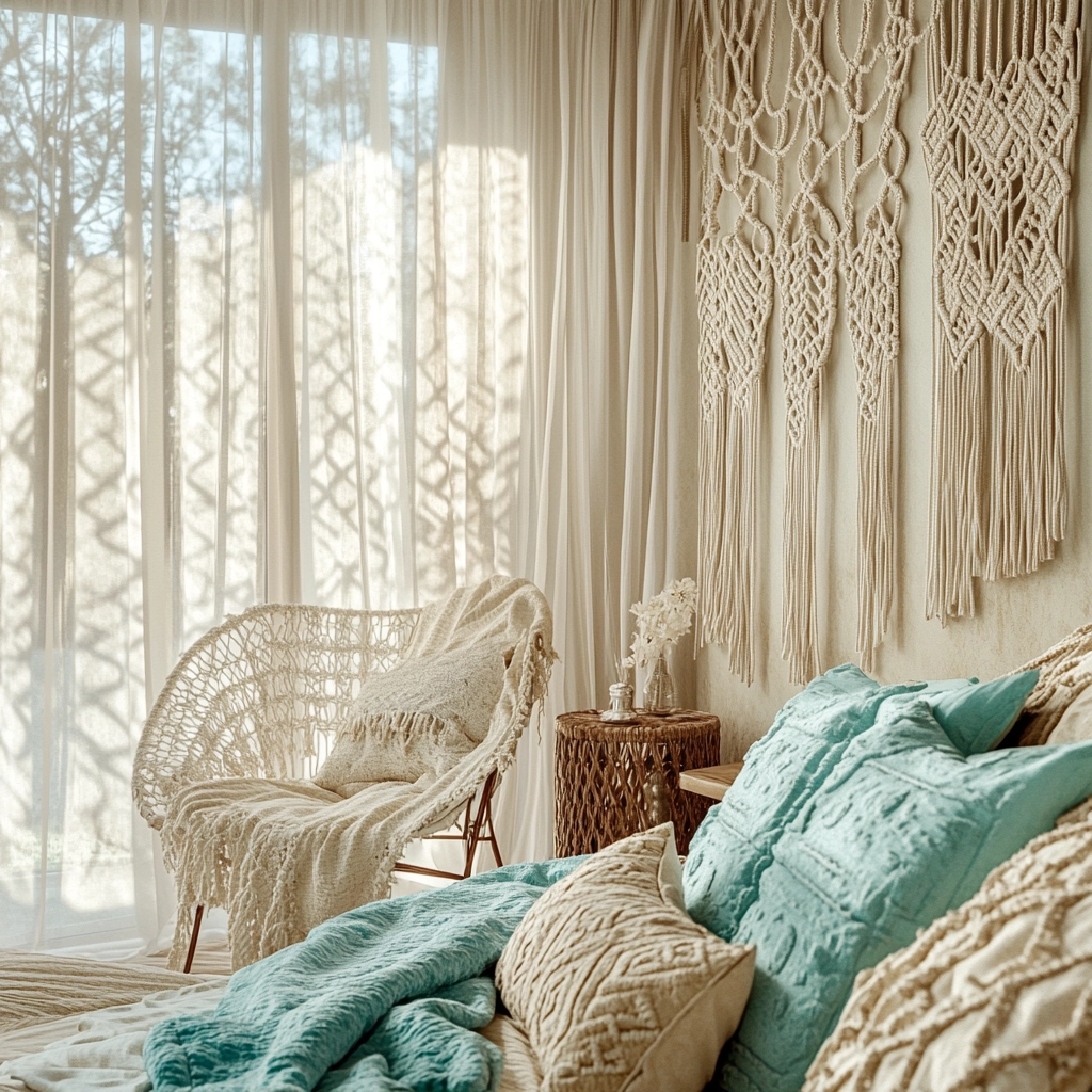 beige and turquoise bedroom 7