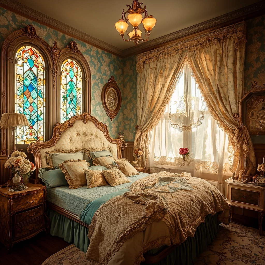 beige and turquoise bedroom 73