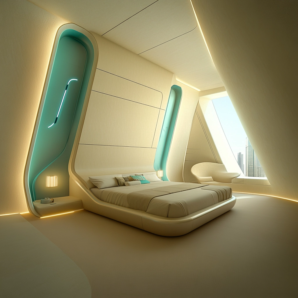 beige and turquoise bedroom 80