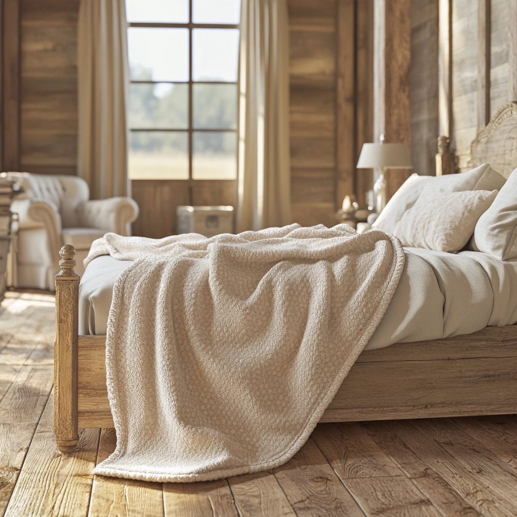 beige blanket bedroom 24
