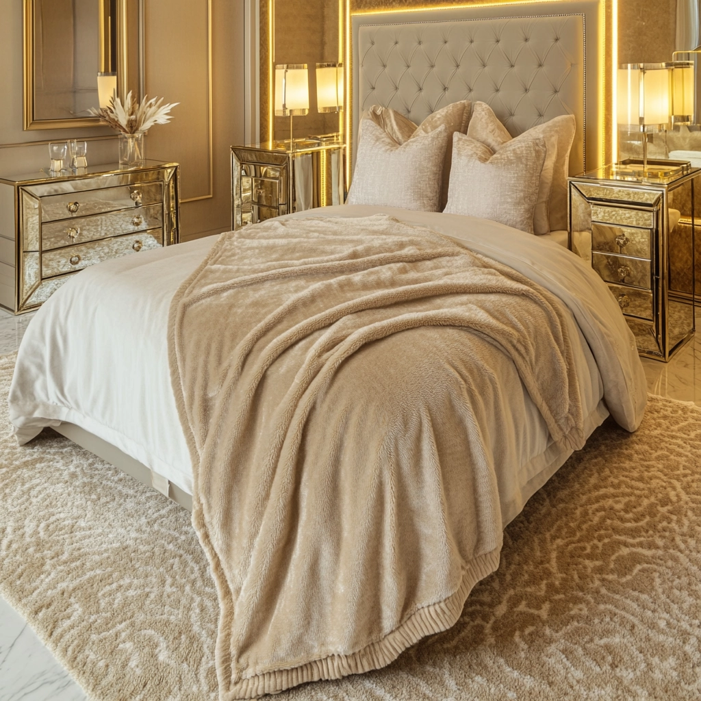 beige blanket bedroom 29
