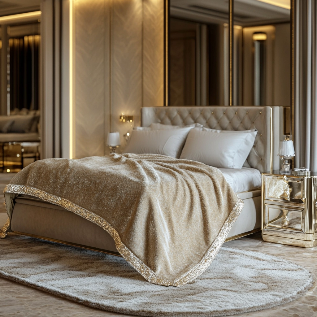 beige blanket bedroom 31