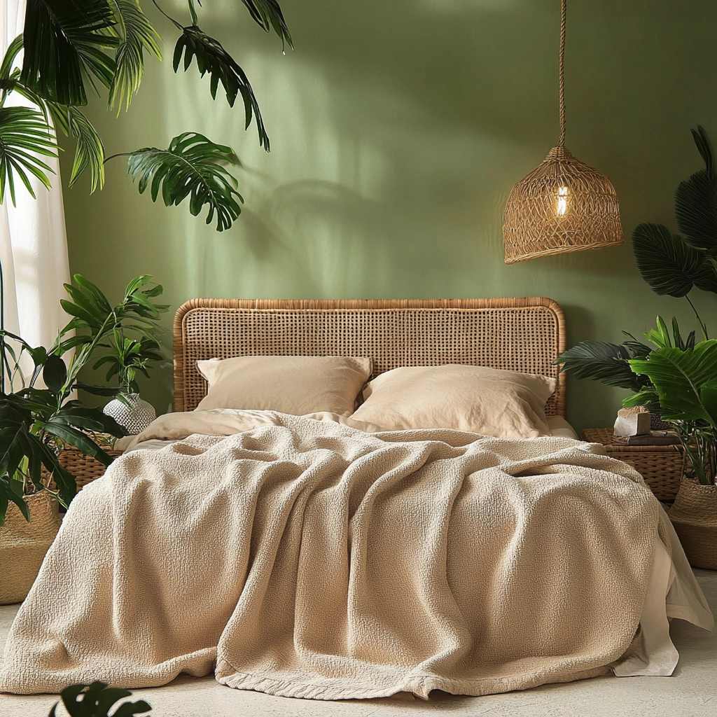 beige blanket bedroom 40