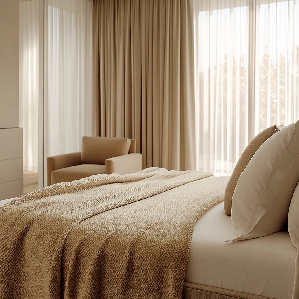 beige blanket bedroom 47