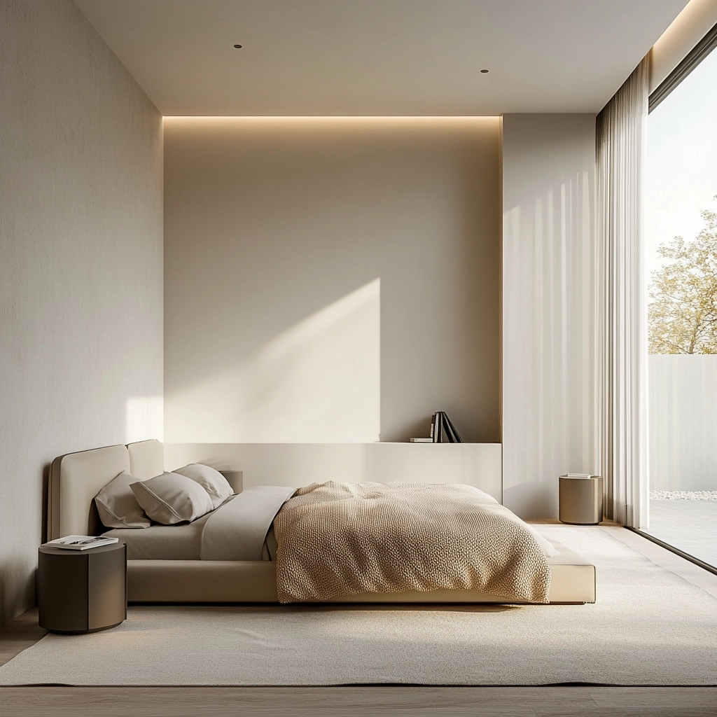beige blanket bedroom 5