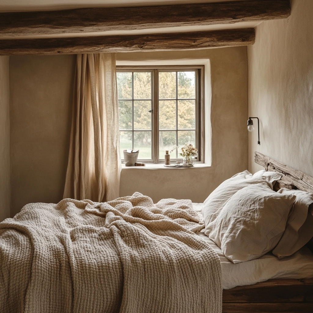 beige blanket bedroom 50