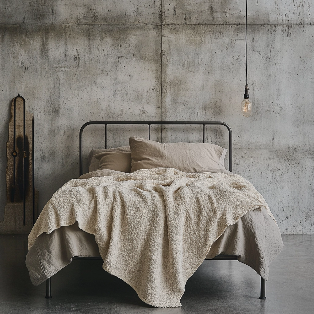 beige blanket bedroom 56