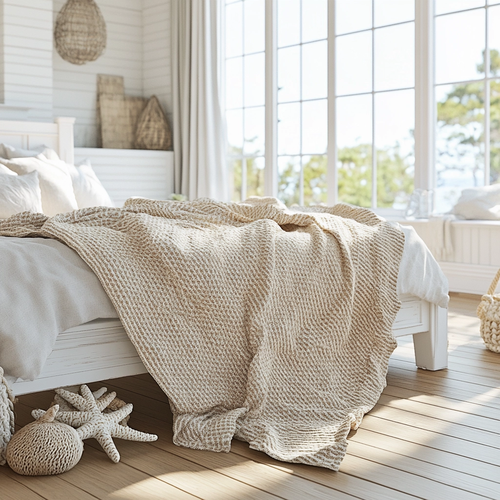 beige blanket bedroom 63