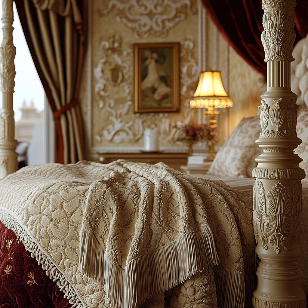 beige blanket bedroom 65