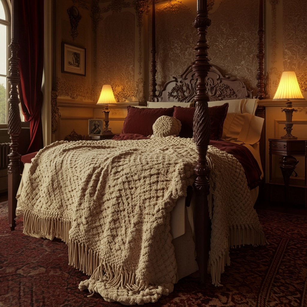 beige blanket bedroom 66