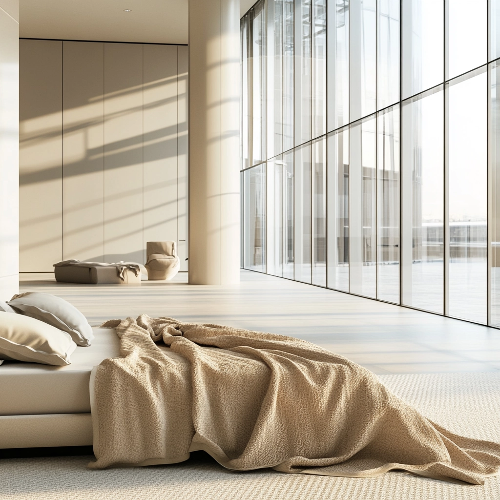 beige blanket bedroom 69