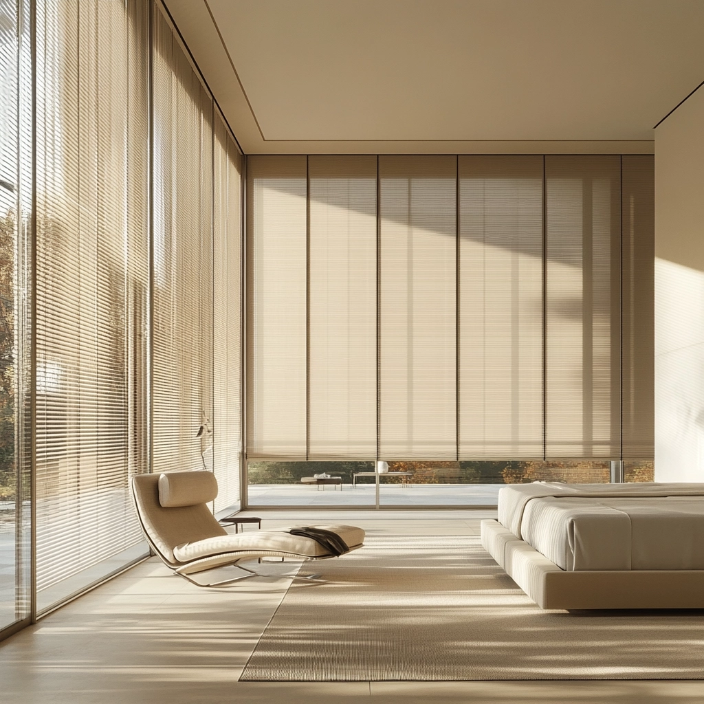 beige blinds bedroom 11