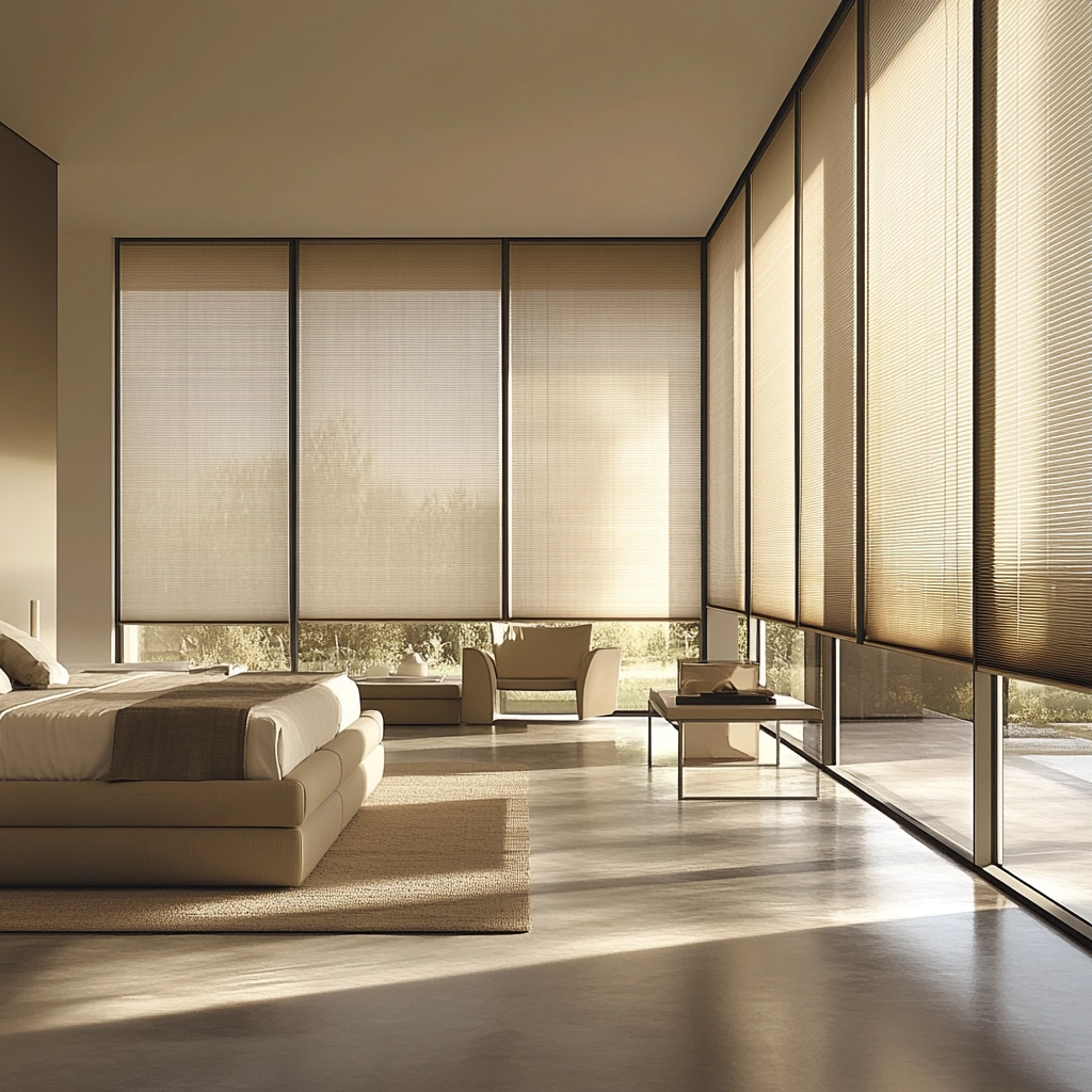 beige blinds bedroom 12