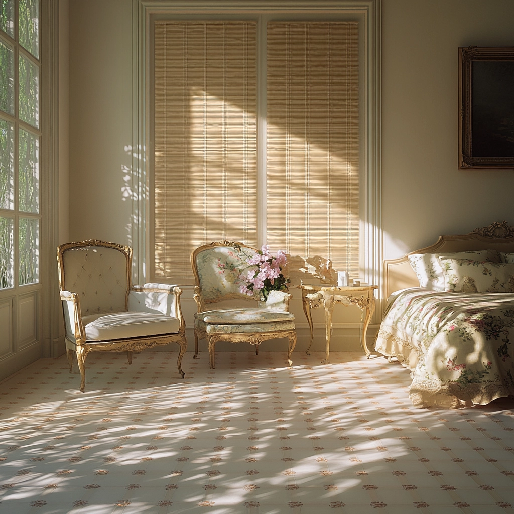 beige blinds bedroom 17