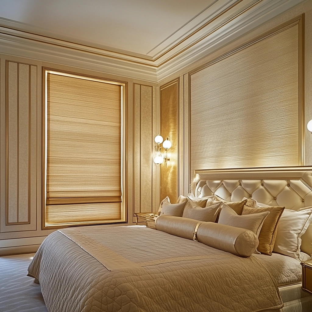 beige blinds bedroom 23