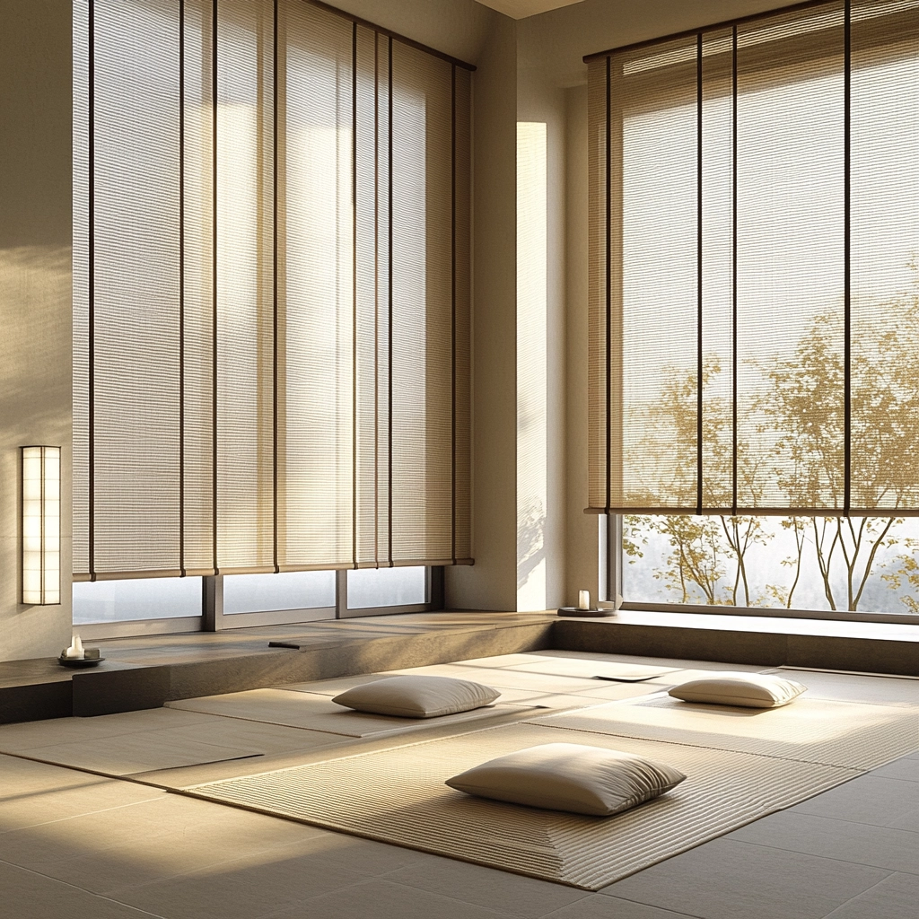 beige blinds bedroom 30