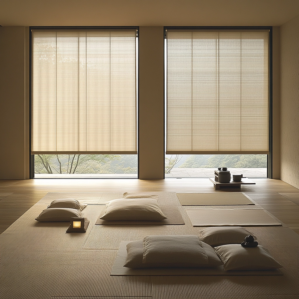 beige blinds bedroom 32
