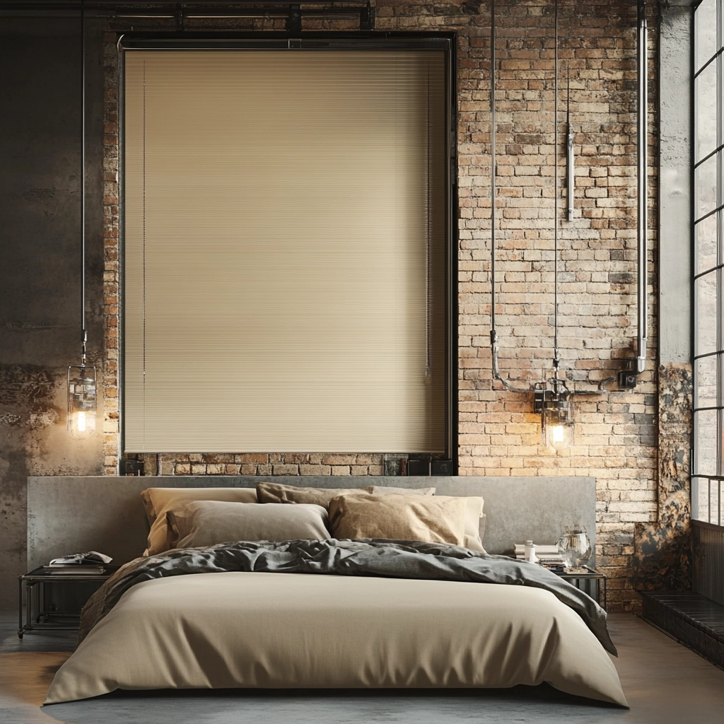beige blinds bedroom 34