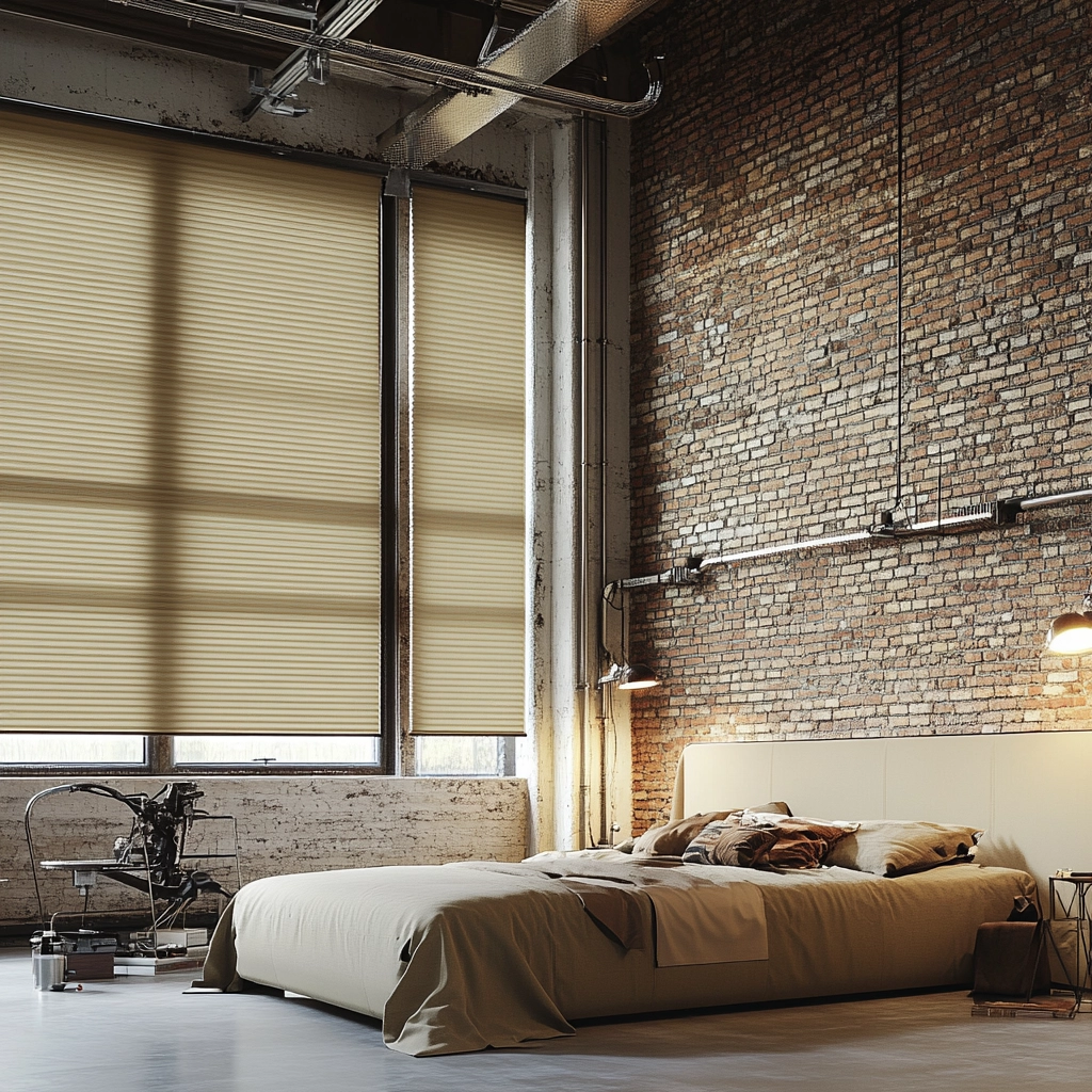 beige blinds bedroom 35