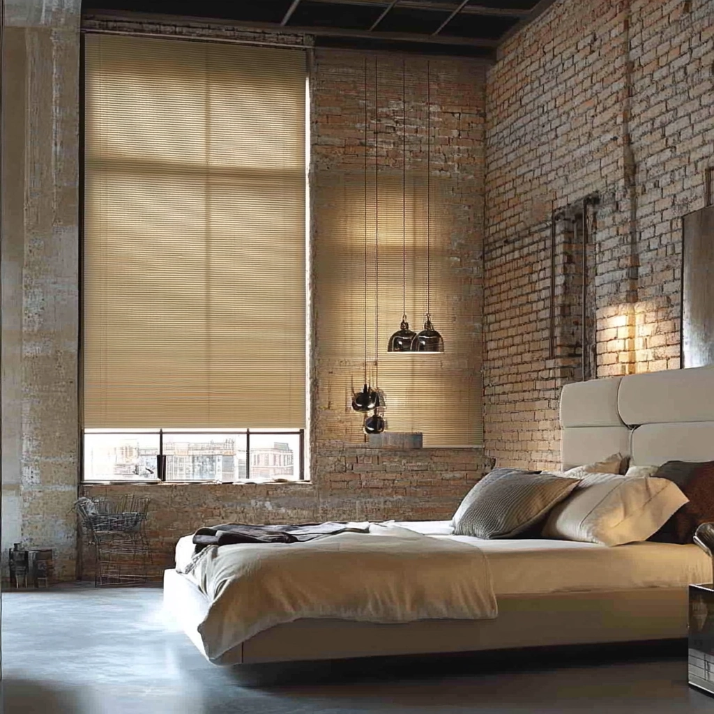 beige blinds bedroom 36