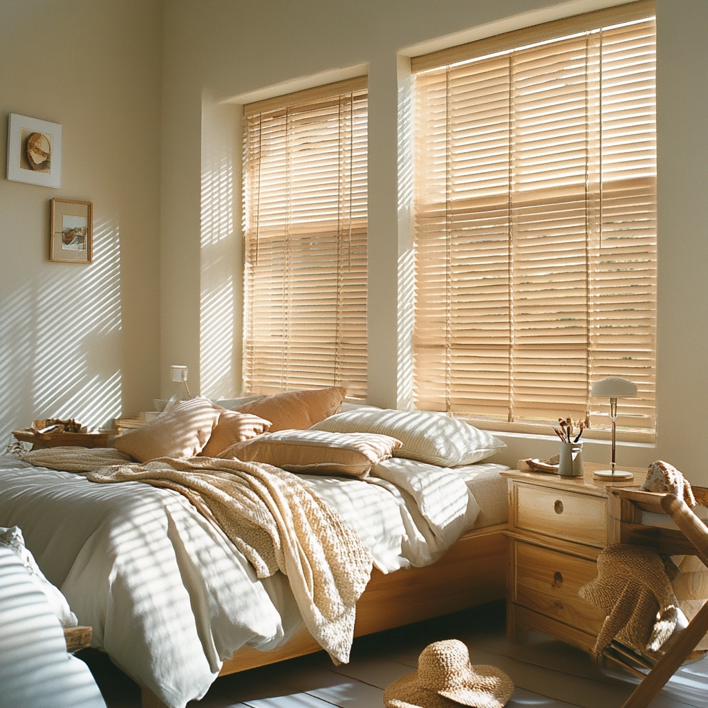 beige blinds bedroom 44