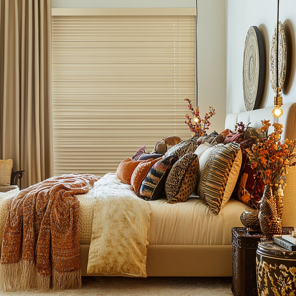beige blinds bedroom 45