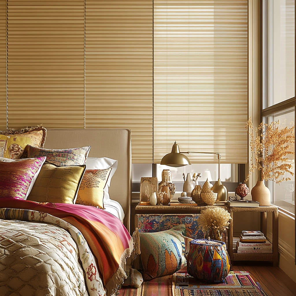 beige blinds bedroom 47