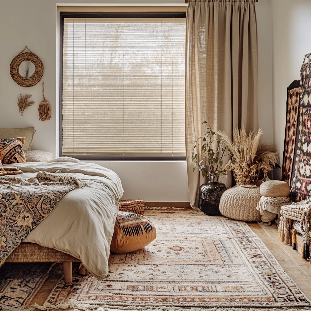 beige blinds bedroom 5