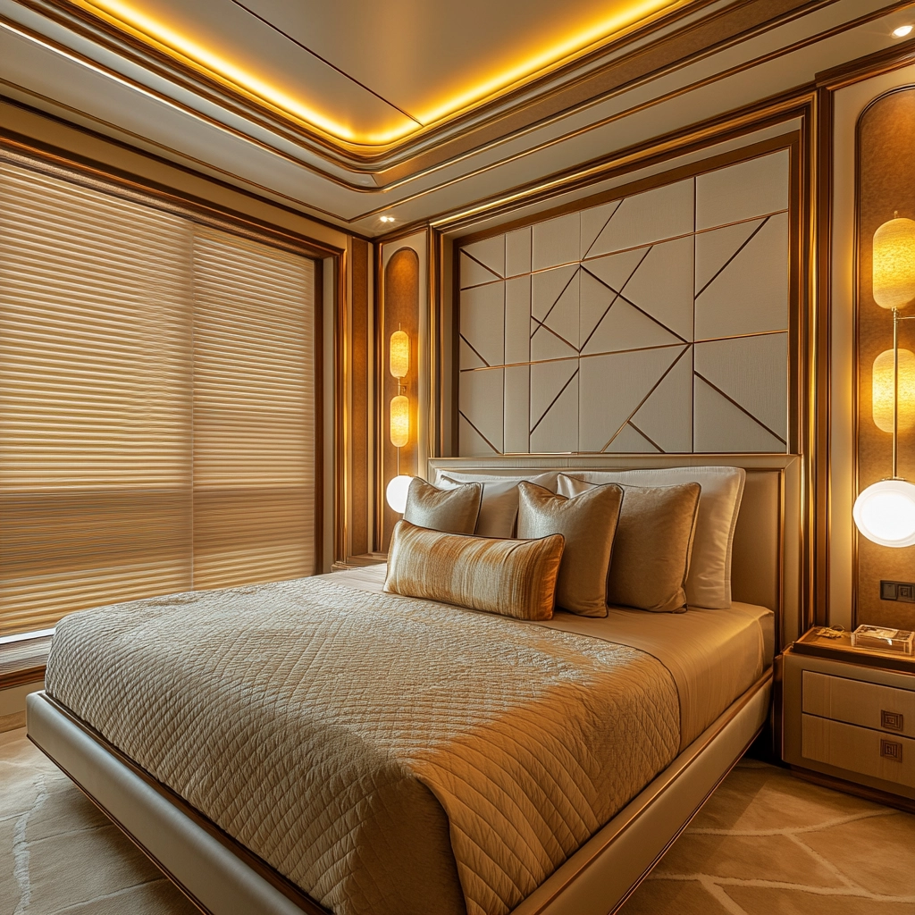 beige blinds bedroom 53