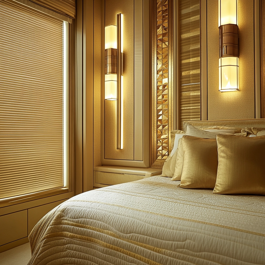 beige blinds bedroom 54