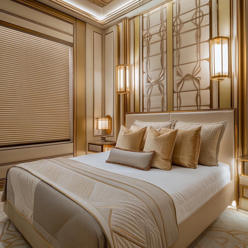 beige blinds bedroom 56