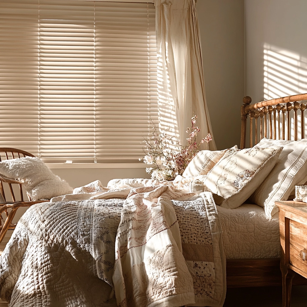 beige blinds bedroom 57