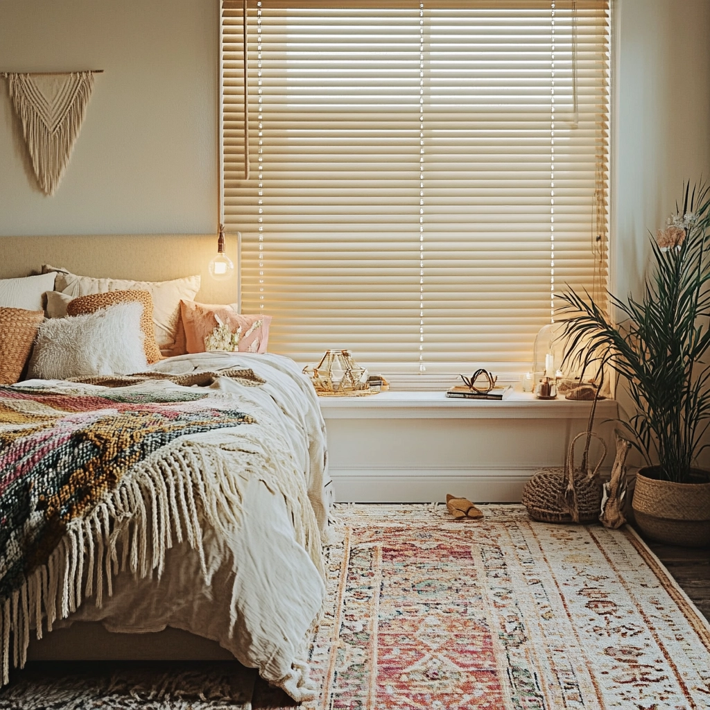 beige blinds bedroom 6