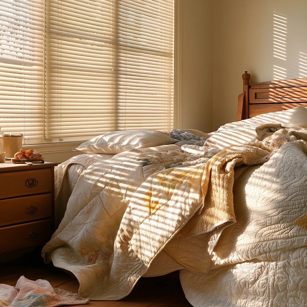 beige blinds bedroom 60